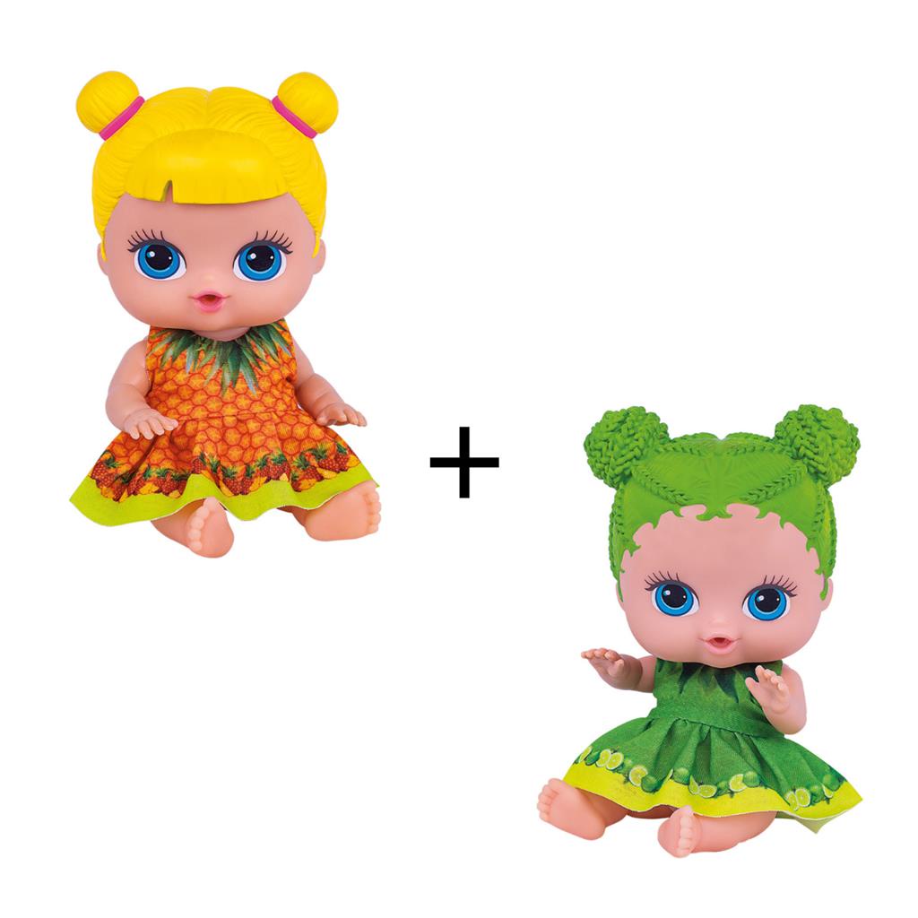 Boneca Frutinhas Limao e Abacaxi Com Cheirinho - Mom & Baby