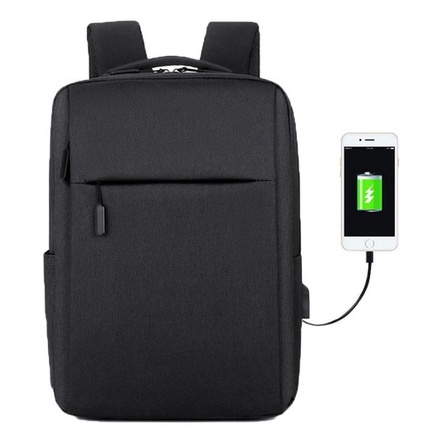 Mochila Masculina Feminina Para Notebook Moda 18l 15.6 Polegadas Saída USB Executiva Moderna