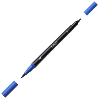 Caneta hidrográfica Dual Tip Intensity Azul Bic