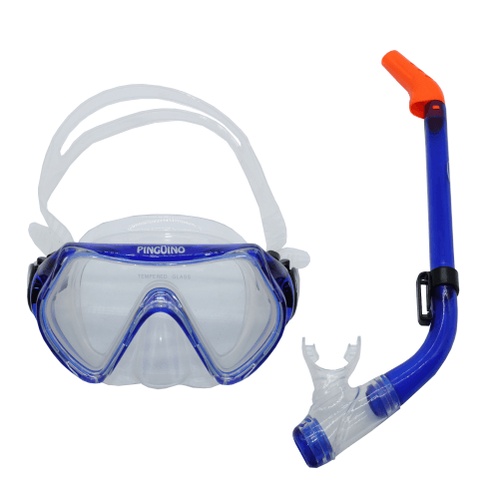 Kit Mergulho Infantil Mascara Kid Pinguino Seasub 3 A 7 Anos
