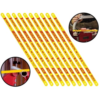 Kit 10 Lâminas Flexíveis 24 Dentes P/ Arco De Serra Manual Profissional Madeira Metal 300 mm em Oferta na Shopee