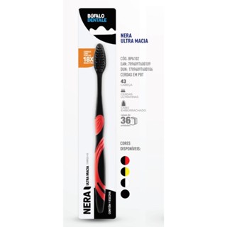 Escova Dental Nera Ultra Macia Búfalo Dentale