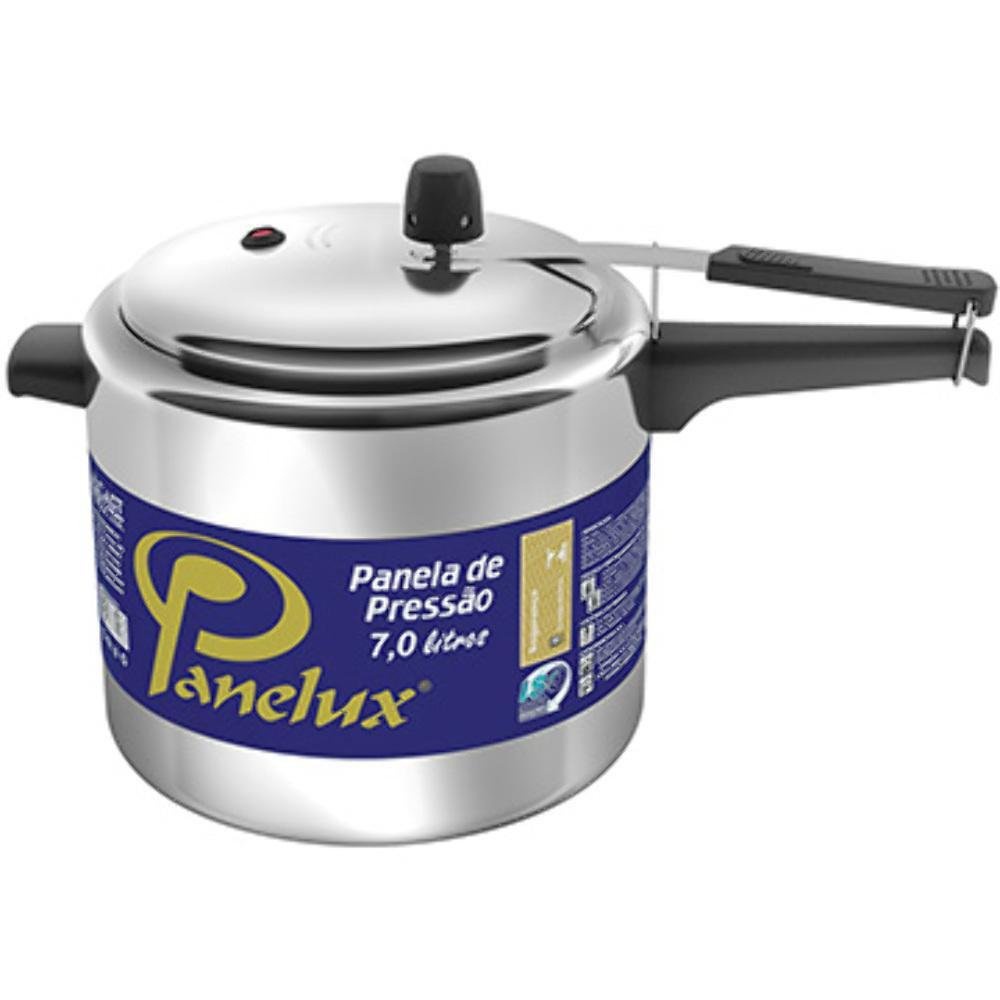 Panela de Pressão Panelux 7 Litros Polido - 001036 em Oferta na Shopee
