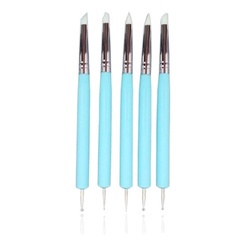 Estecas Pincel Modelador De Silicone Com Boleador Artesanato