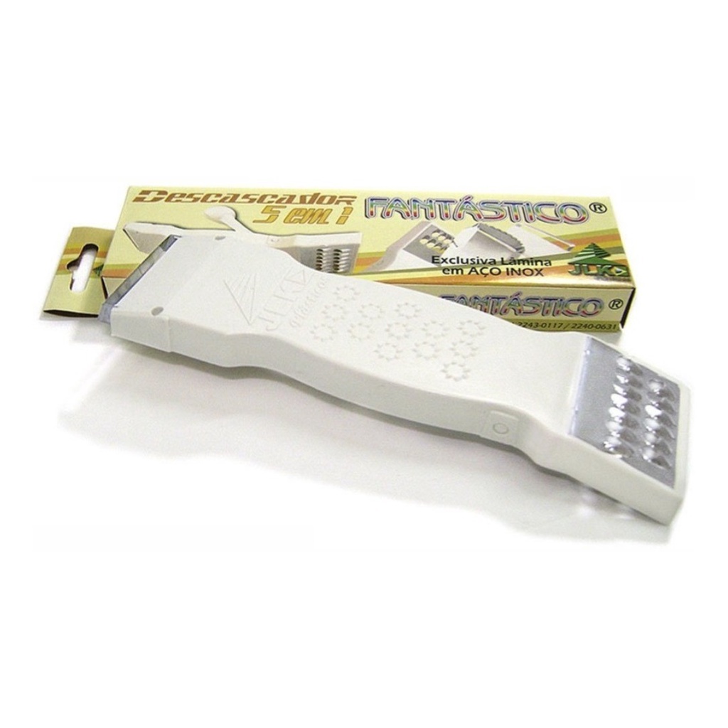 Descascador Ralador Multi-uso 5 Em 1 Com Lamina Em Aço Inox
