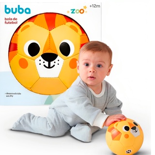 Bola De Futebol Para Bebê Bubazoo Leãozinho 13CM 17037 Buba em Oferta na Shopee