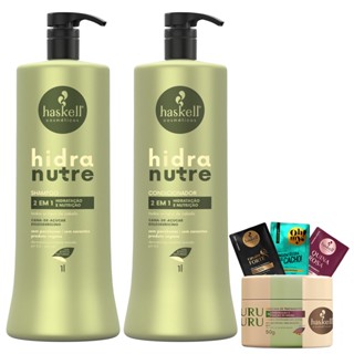 Kit Shampoo e Condicionador 1L Haskell Hidranutre