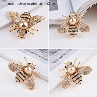 Broche Da Série Fashion Insect Delicado De Abelha De Cristal De Rhinestone Jóias De Alfinete .