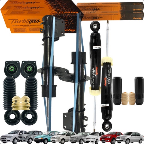 Kit Completo 4 Amortecedor Dianteiro Traseiro Palio Siena