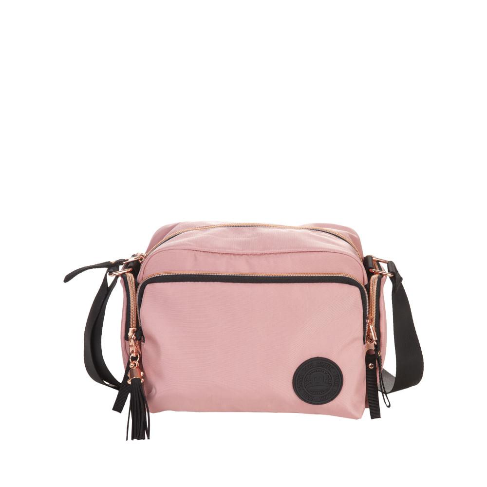 Bolsa Transversal Média Paul Frank Glam - Nude