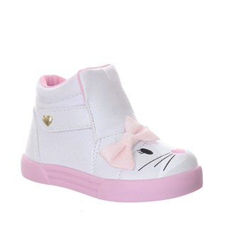 Tenis calcado botinha de menina gatinha infantil bebe