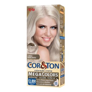 Tintura Creme Cor & Ton Megacolors Louro Super Pérola 12.891