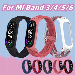 Para Xiaomi Mi Band 3/4/5/6 Bracelete De Nylon Macio Fivela De Fibra Sports Loop Pulseira De Substituição De