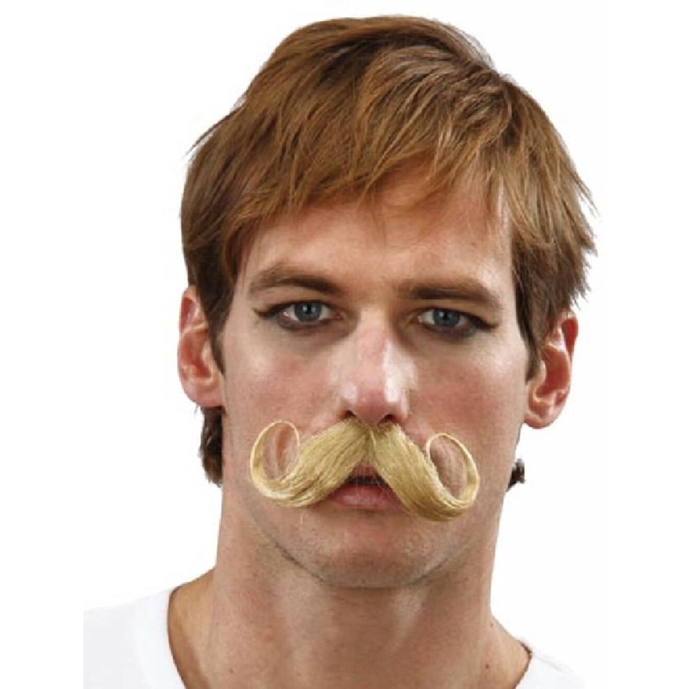 Bigode Loiro Adulto Grande Masculino Abrakadabra Fantasias 
 em Oferta na Shopee
