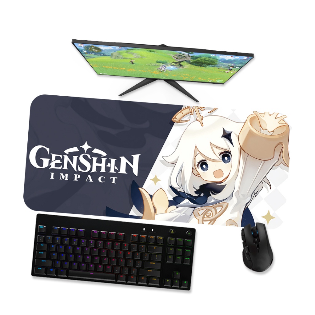 Mouse Pad Gamer Grande GENSHIN IMPACT  PAIMON 1 90x40 80x40 60x40 70x30 45x40