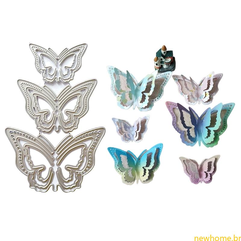 Cortadores Borboletas Gofragem Para Cartões Faça-Você-Mesmo em Oferta na Shopee