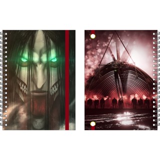 Caderno Shingeki no Kyojin 10 Matéria