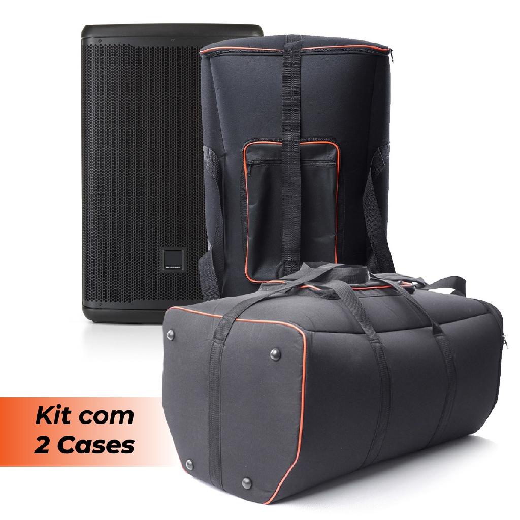 Kit 2 Case Bolsa Capa Para Jbl Eon 715 Espumada Envio Já Top
