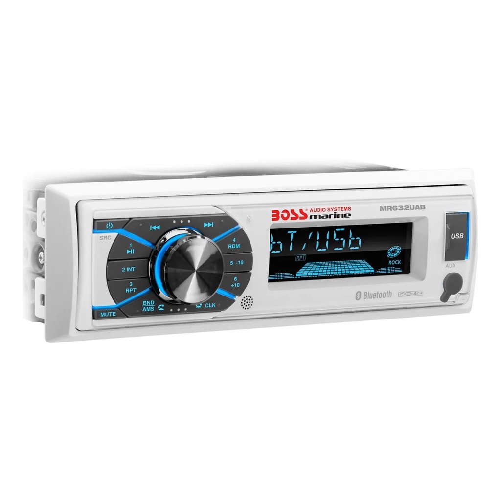 Som Marinizado Boss Bluetooth Mp3 Am Fm Mr632uab Lancha