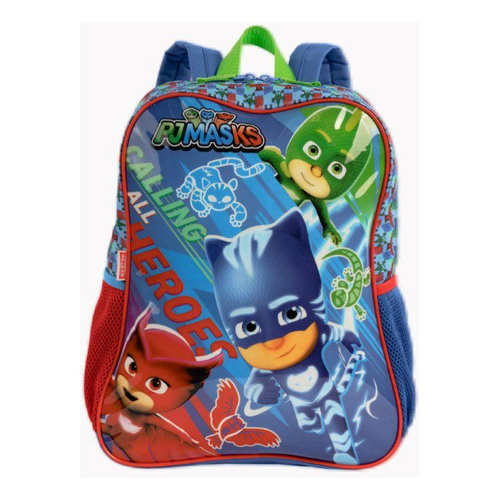 Mochila Costas Infantil Escolar Menino Herois Pj Masks