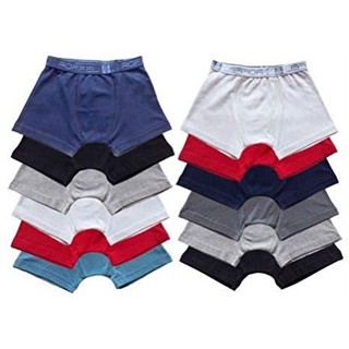 Kit c/ 10 Cueca Infantil Malha 3 a 10 anos P/M/G Menino em Oferta na Shopee