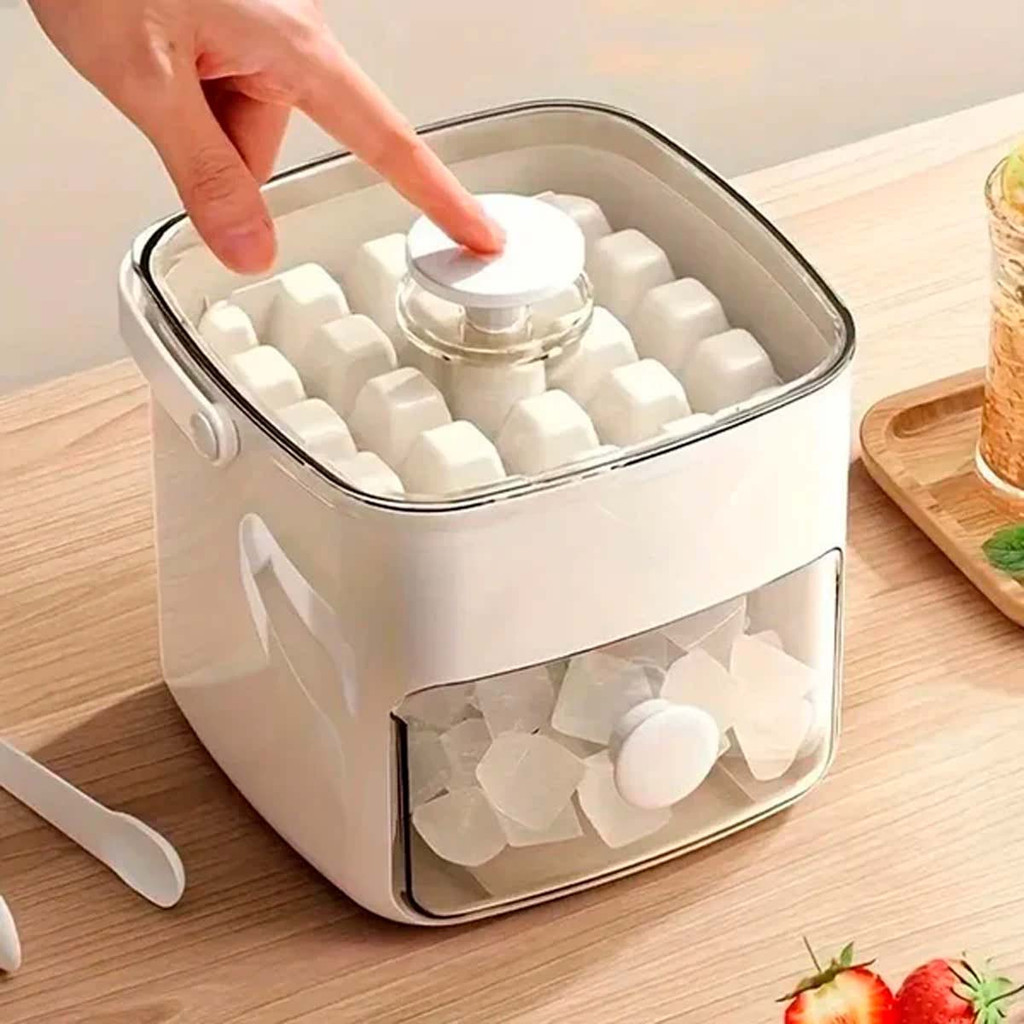 Dispenser De Gelo Gourmet 48 Cubos Com Gaveta Botão Solta Gelo E Pegador Luxo