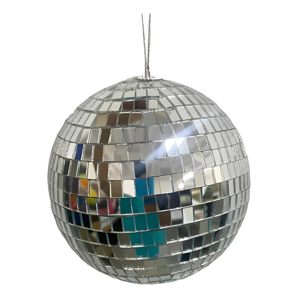 Kit 6 Globo Espelhado 10 Cm Para Balada Festa Dj Decoração