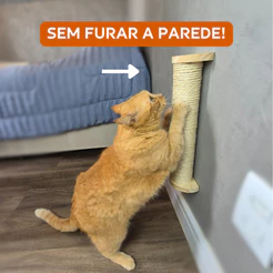 Gato Arranhador Parede Sisal Brinquedo Pet Poste