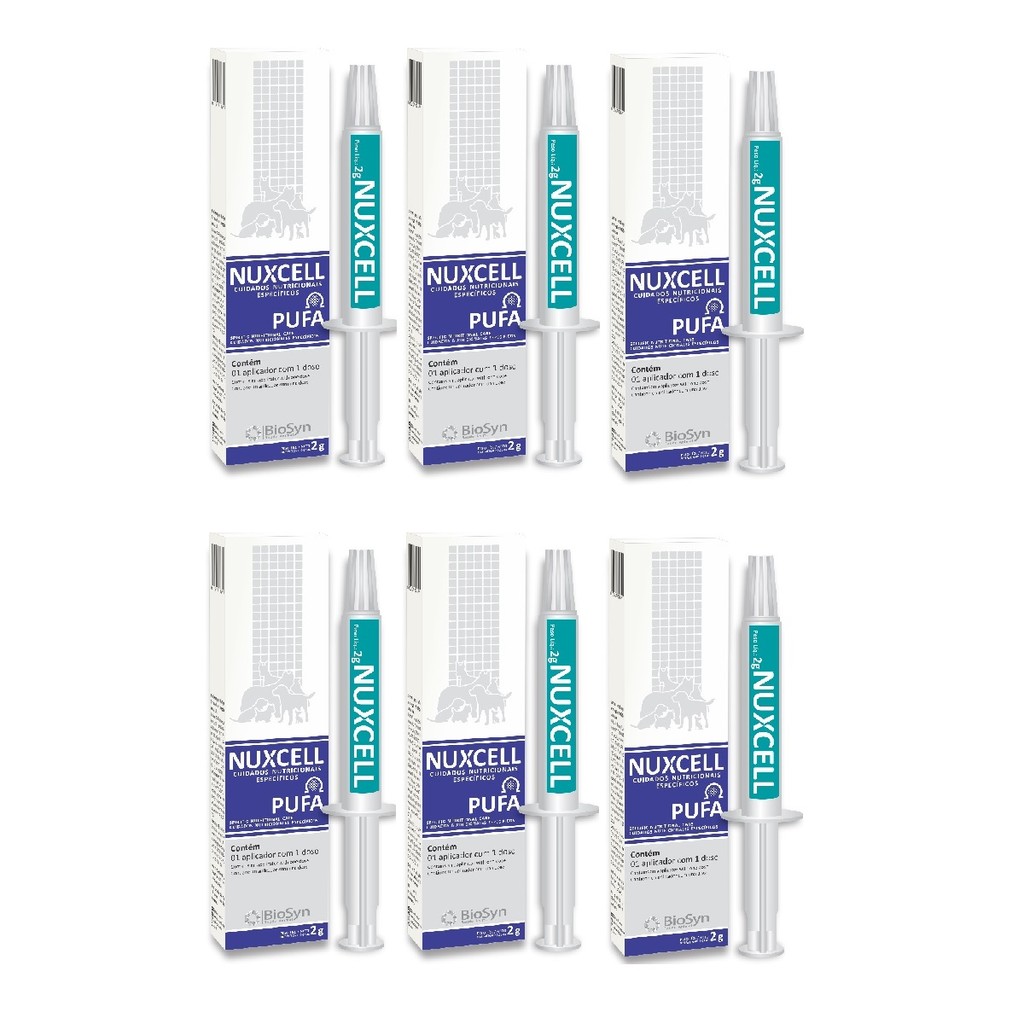 Kit 6 Nuxcell Pufa Imunidade Suplemento Vitamínico