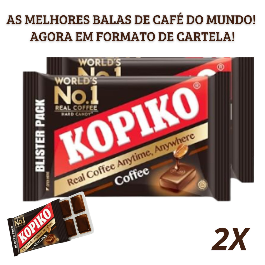 KIT com 2 cartelas Bala Coreana Kopiko | Bala de dorama | Kopiko de cartela | Kopiko em Tablete