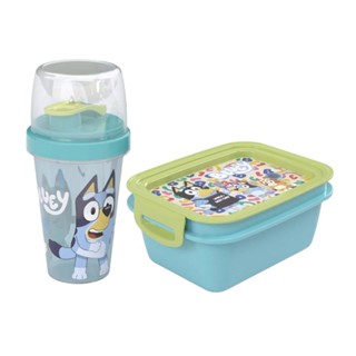 Kit Lancheira Bluey Volta à Aulas 2 Peças 1 Pote Marmita 1 Garrafa Mini Shakeira Plasútil em Oferta na Shopee