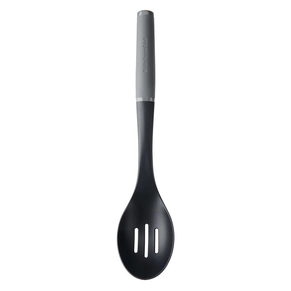 Colher de Servir Perfurada Nylon Cozinha Cinza KitchenAid