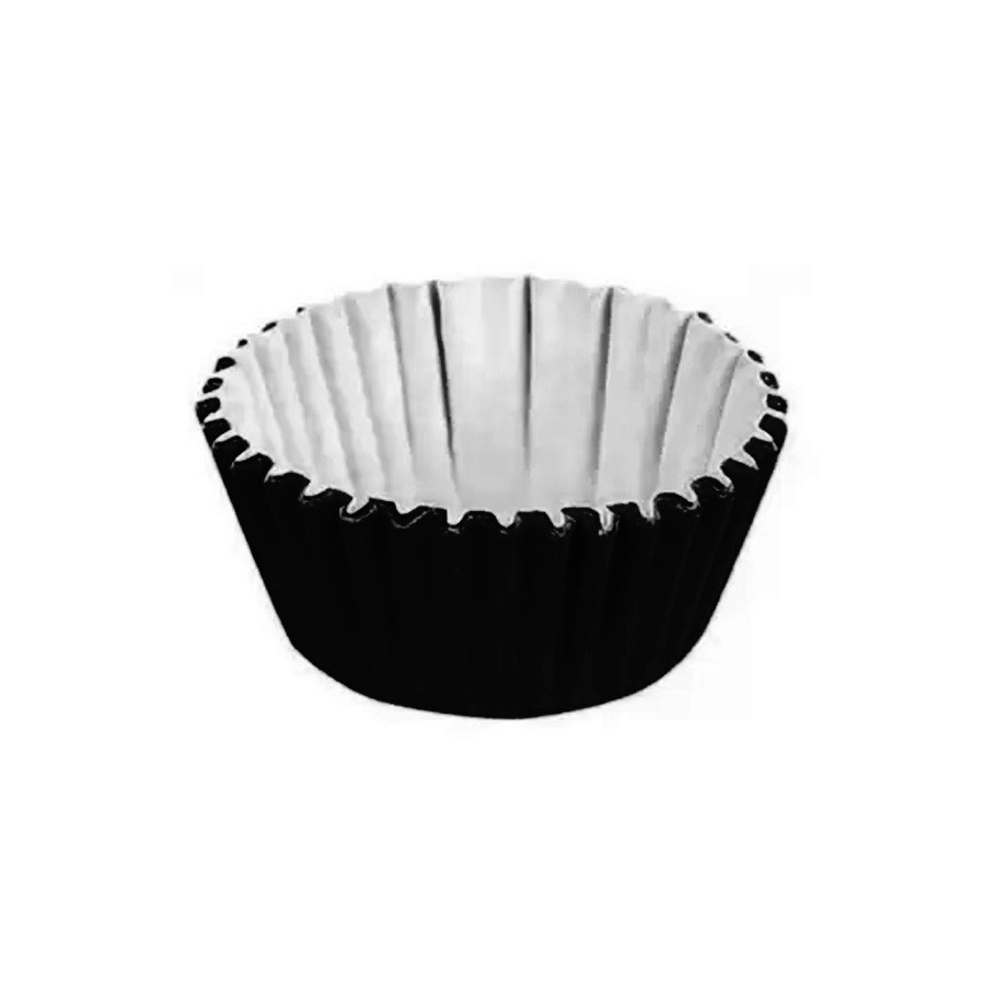 Forminha Para Docinhos de Papel Preto - Tamanhos - 100 Unidades - Plac - Rizzo