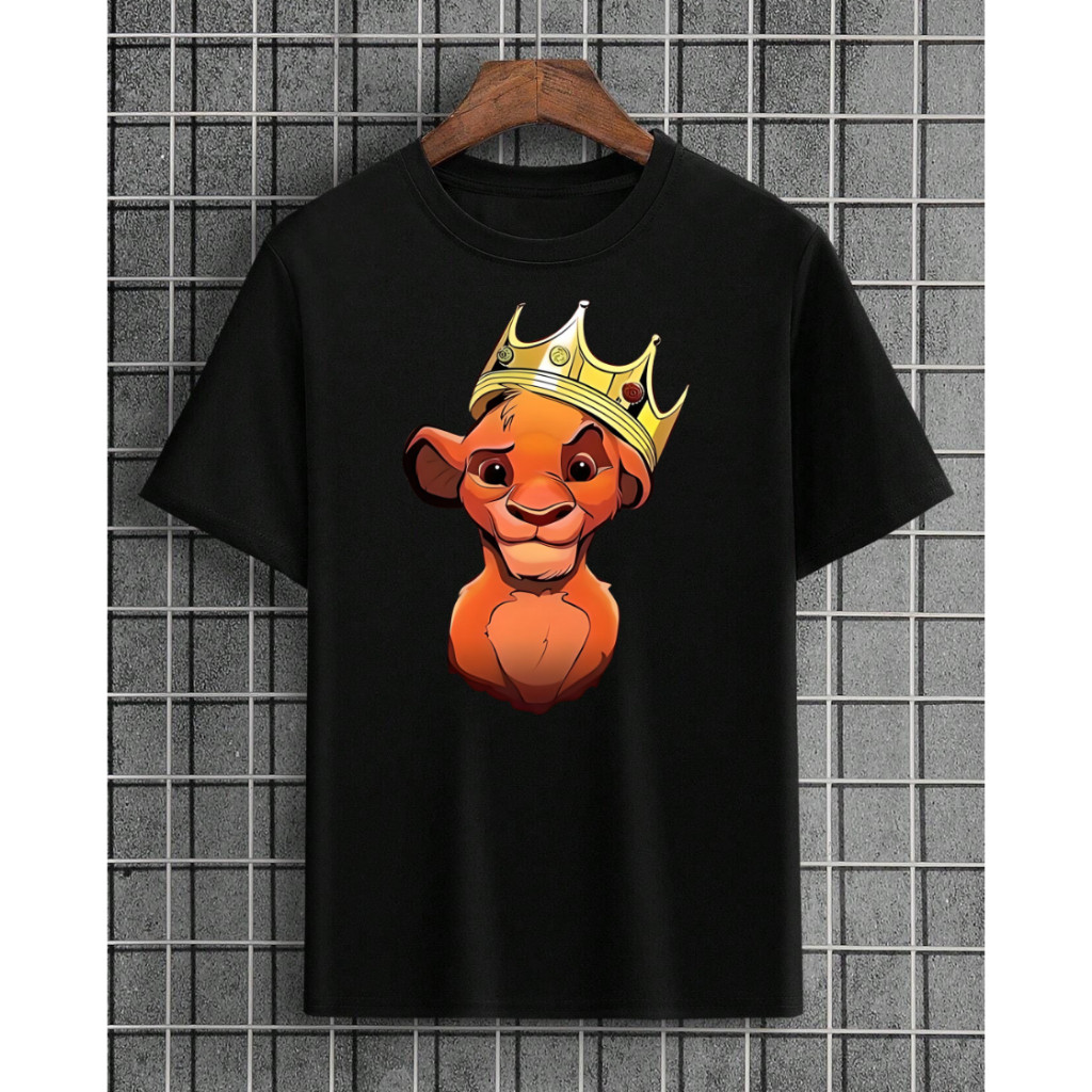 Camiseta Rei Leão Simba Adulto Infantil 04 ao 16 Camisa Desenho Filme Jogos Games Colorida Camisa algodão  Black Friday