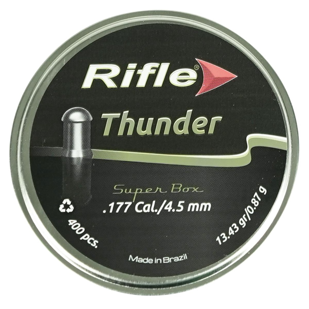 Chumbinho 4.5mm Rifle Premium Series Thunder - 400un em Oferta na Shopee