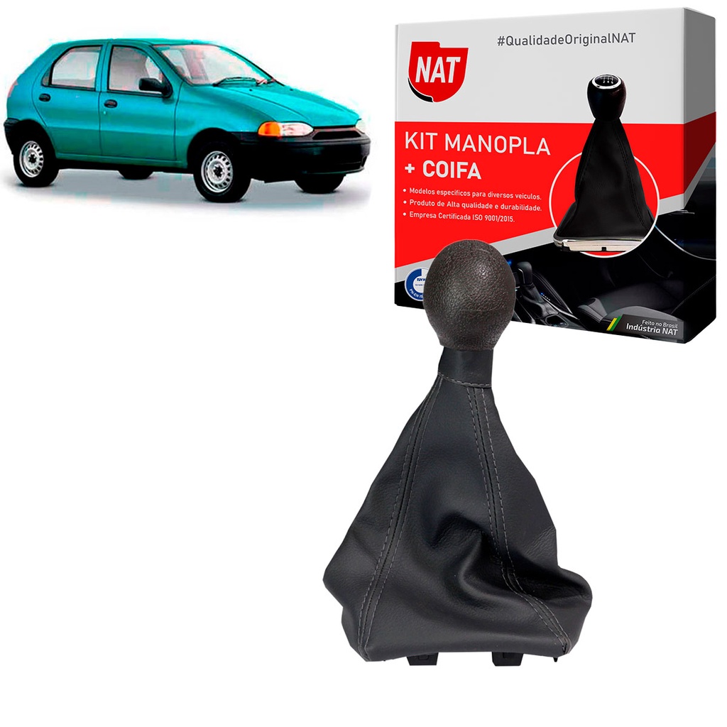 Manopla + Coifa Fiat Palio Weekend Strada Mod. El 1996 Até 1999 - 5 Marchas em Oferta na Shopee