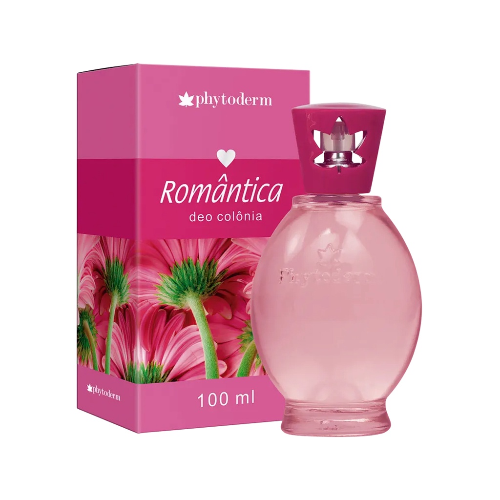 Colônia Romântica Phytoderm 100ml em Oferta na Shopee