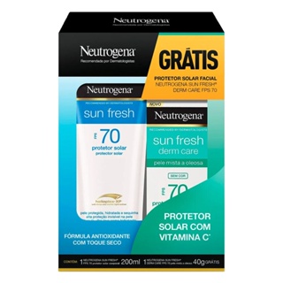 KIT PROTETOR SOLAR NEUTROGENA FPS70 CORPORAL + FACIAL PELE OLEOSA em Oferta na Shopee