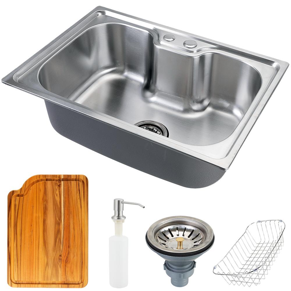 Cuba para cozinha gourmet pia aço inox com acessórios e tábua de corte Nawa 50 cm Pingoo em Oferta na Shopee