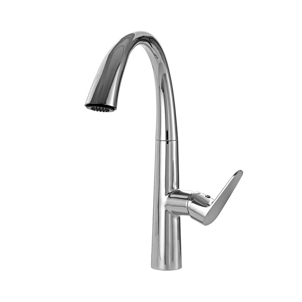 Torneira para cozinha gourmet monocomando extensível Juruá Pingoo - Cromado em Oferta na Shopee