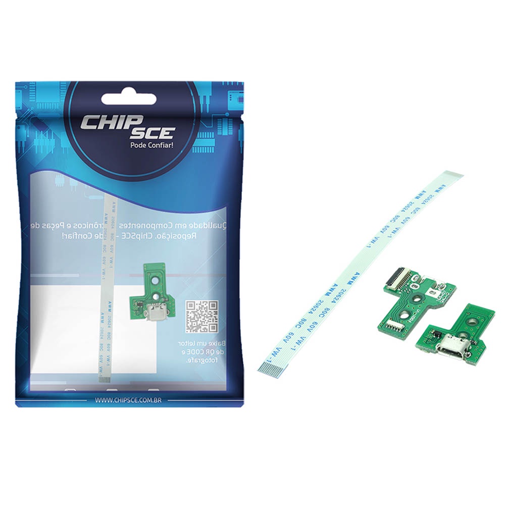 Módulo Usb P/ Controle Ps4 Jds-030 Com Cabo Flat