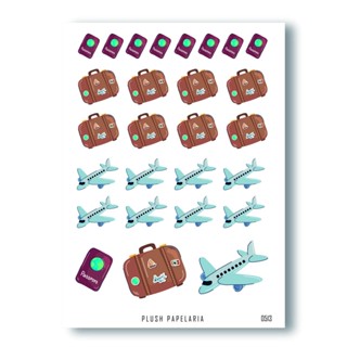 Cartela de Adesivos Viagem Cód. 0513
