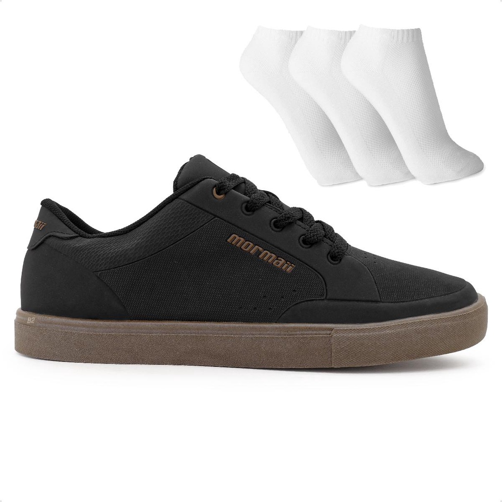 Tênis Mormaii Urban One Masculino + 3 Pares de Meias 100% Original Com Nota Fiscal e Garantia - Men Shoes