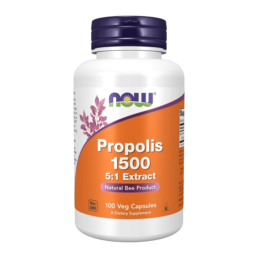 Própolis Abelha 1500 Now Foods Extract 300mg 100 Veg Caps - Health
