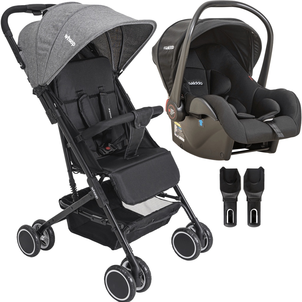 Carrinho de Bebe Passeio Bebe Conforto Kiddo Mascote Grafite em Oferta na Shopee