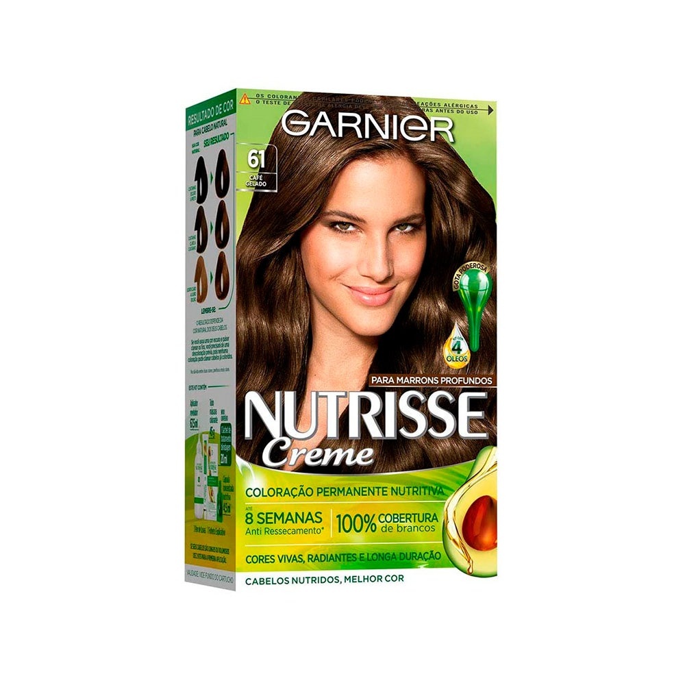 Tintura Nutrisse 61 Café Gelado em Oferta na Shopee