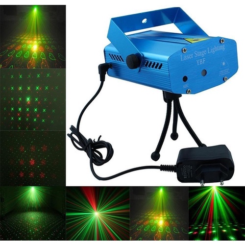 Mini Projetor Led Canhão Laser Com Efeitos Festas Natal 6 Efeitos