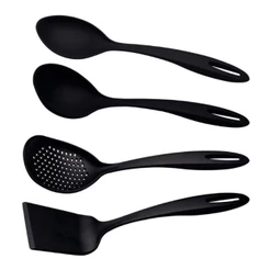 Conjunto de Colheres de Cozinha Tramontina 25199/001 Ability 4 Peças Nylon Concha Espumadeira Espátula Colher