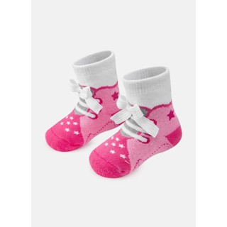 Meia Soquete com Aplique Bebê Menina - Puket