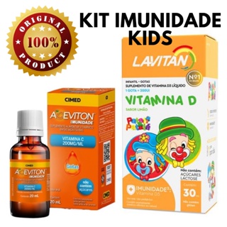 KIT IMUNIDADE INFANTIL - Vitamina C Gotas + Vitamina D 200ui